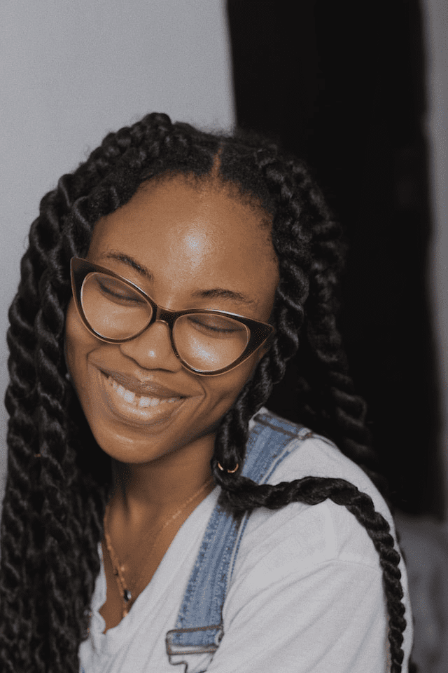 Woman with African Hair Braiding